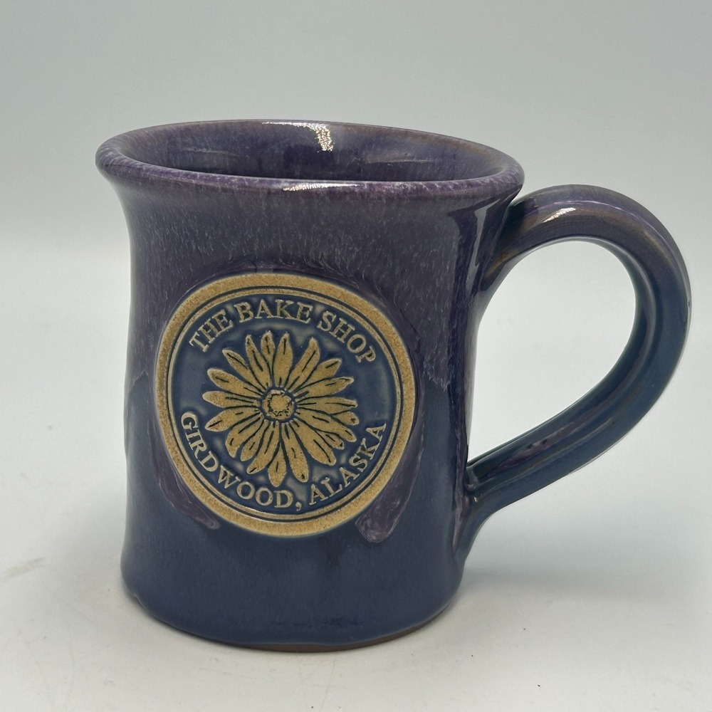 Deneen Pottery Girdwood Alaska Ski Resort Alyeska The Bake Shop Daisy Glaze Mug